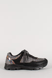 Bamboo Hologram Glitter Lace Up Sneaker