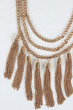 Three Chains Tassel Necklace