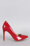 Anne Micelle Patent Pointy Toe Pump