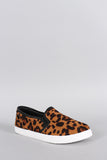 Bamboo Leopard Slip On Sneaker