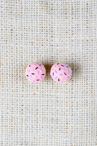 Pink Cupcake Earrings