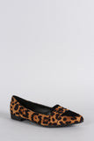 Bamboo Penny Loafer Leopard Flat