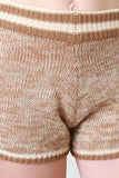 Melange Chunky Knit Shorts