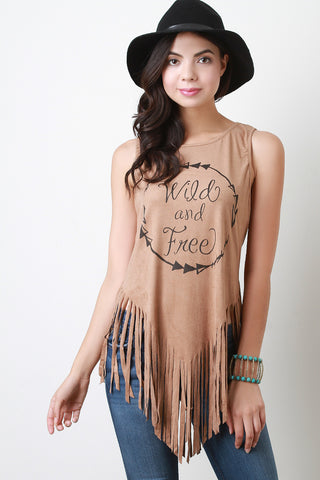 Wild And Free Vegan Suede Top