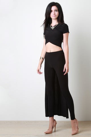 Crossover High-Low Maxi Top