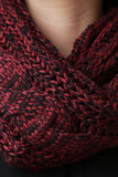 Loose Cable Knit Infinity Scarf