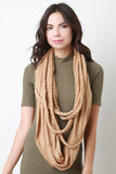 Braided Rope Infinity Scarf