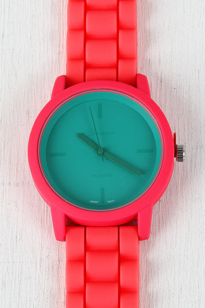 Two Tone Rubber Watch