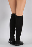 Bamboo Quilted Stretchy Over-The-Knee Riding Boots