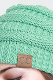 Solid Ridged Knit Beanie