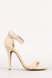 Anne Michelle Simple Nubuck Open Toe Heel