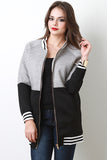 Two Tone Athletic Trim Jacket