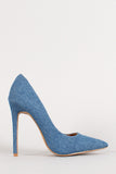 Shoe Republic Religion Denim Pointy Toe Pump