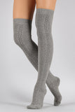 Cozy Knit Thigh High Socks