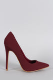 Shoe Republic Nubuck Pointy Toe Stiletto Pump