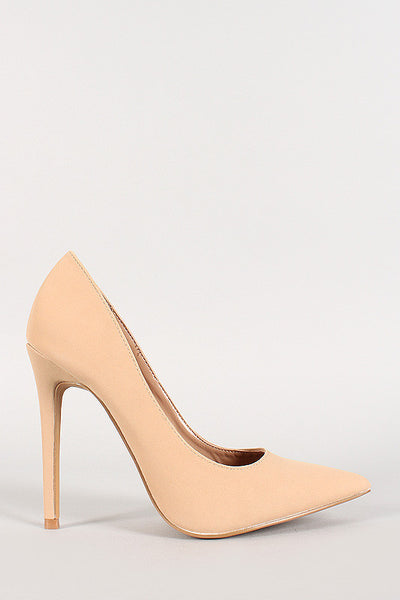 Shoe Republic Nubuck Pointy Toe Stiletto Pump