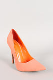 Shoe Republic Nubuck Pointy Toe Stiletto Pump