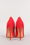 Shoe Republic Nubuck Pointy Toe Stiletto Pump