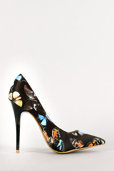 Shoe Republic Butterfly Pointy Toe Pump