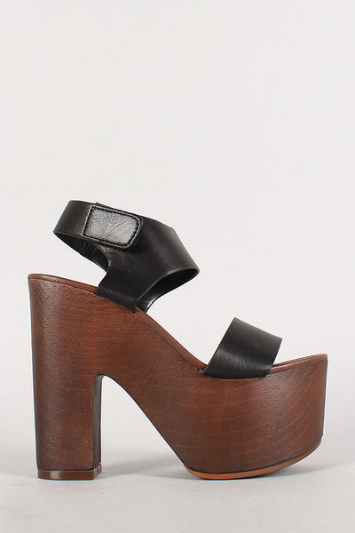 Speed Limit 98 Band Chunky Platform Heel