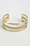 Woven Center Cuff Bracelet