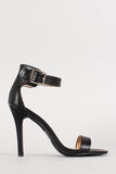 Breckelle Ankle Buckle Open Toe Heel