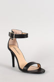 Breckelle Ankle Buckle Open Toe Heel