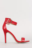 Breckelle Ankle Buckle Open Toe Heel