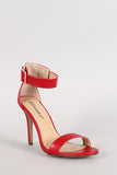 Breckelle Ankle Buckle Open Toe Heel