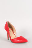 Breckelle Pointy Toe Sweetheart Pump