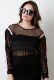 Honeycomb Mesh Sweater