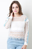 Honeycomb Mesh Sweater