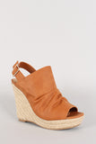 Breckelle Slingback Espadrille Platform Wedge