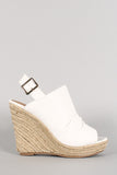 Breckelle Slingback Espadrille Platform Wedge