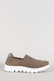 Metallic Woven Slip On Sneaker