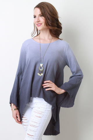 Ombre High-Low Top