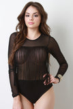 Tassel Fringe Mesh Bodysuit