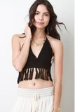 Crochet Fringe Crop Top