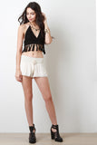 Crochet Fringe Crop Top