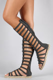 Denim Gladiator Espadrille Sandal