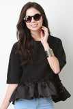 Ruffle Peplum Top