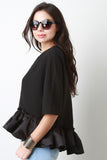 Ruffle Peplum Top