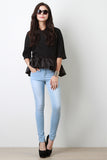 Ruffle Peplum Top