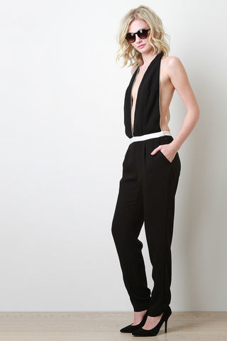 Two Tone Halter Jumper