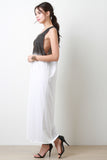 Dip Dye Sleeveless Maxi Dress