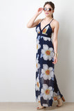 V-Neck Floral Maxi Dress