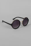 Matte Reinforced Round Sunglasses