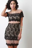 Lace and Mesh Dress