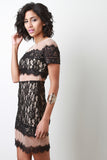 Lace and Mesh Dress