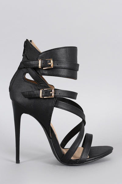 Buckle Strappy Stiletto Heel